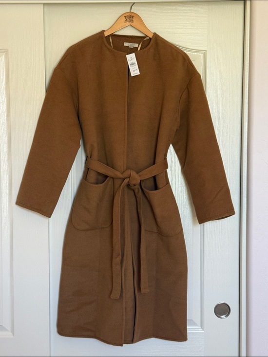 LOFT Dresses & Skirts - LOFT Camel Brown Long Sleeve Belted Coat